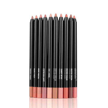 PAC Studio 24H Lip Liner Kit Everyday Nude - 24H Comfortable Wear, Highly Pigmented, Waterproof Smudgeproof - Distacart