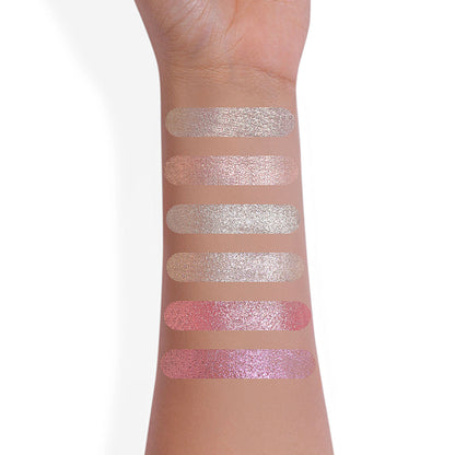 PAC Studio Spotlight Duo Chrome Highlighter Palette - Silky Smooth Blendable Multi Chromes, Intense Payoff - Distacart