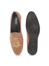 Thumbnail for FAUSTO Men Embroidered Lightweight Velvet Mojaris