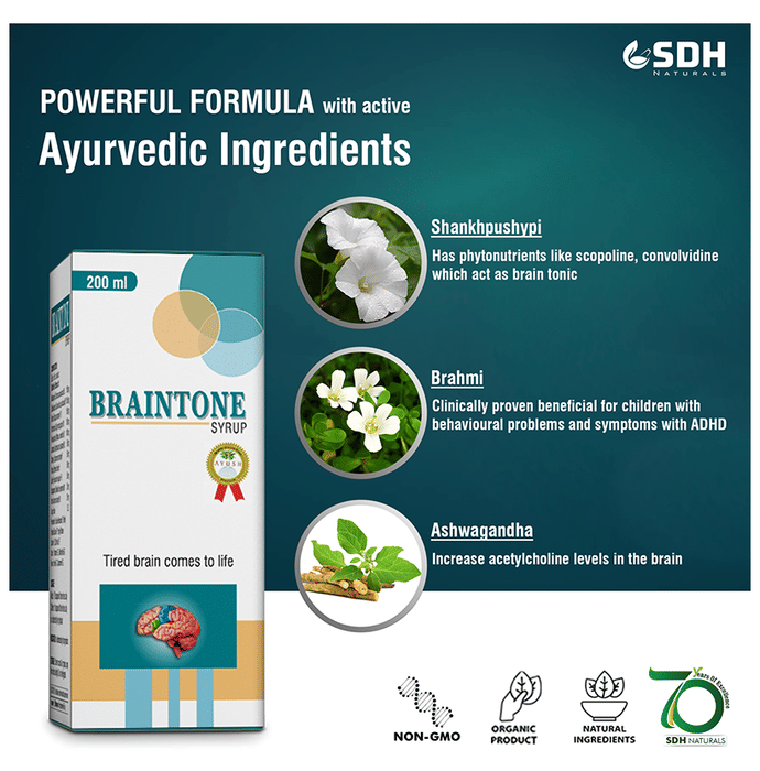 SDH Naturals Braintone Syrup