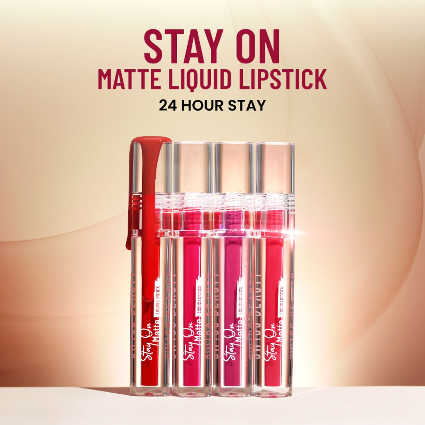 Swiss Beauty Stay On Matte Liquid Lipstick - 12 Love Pink - Distacart