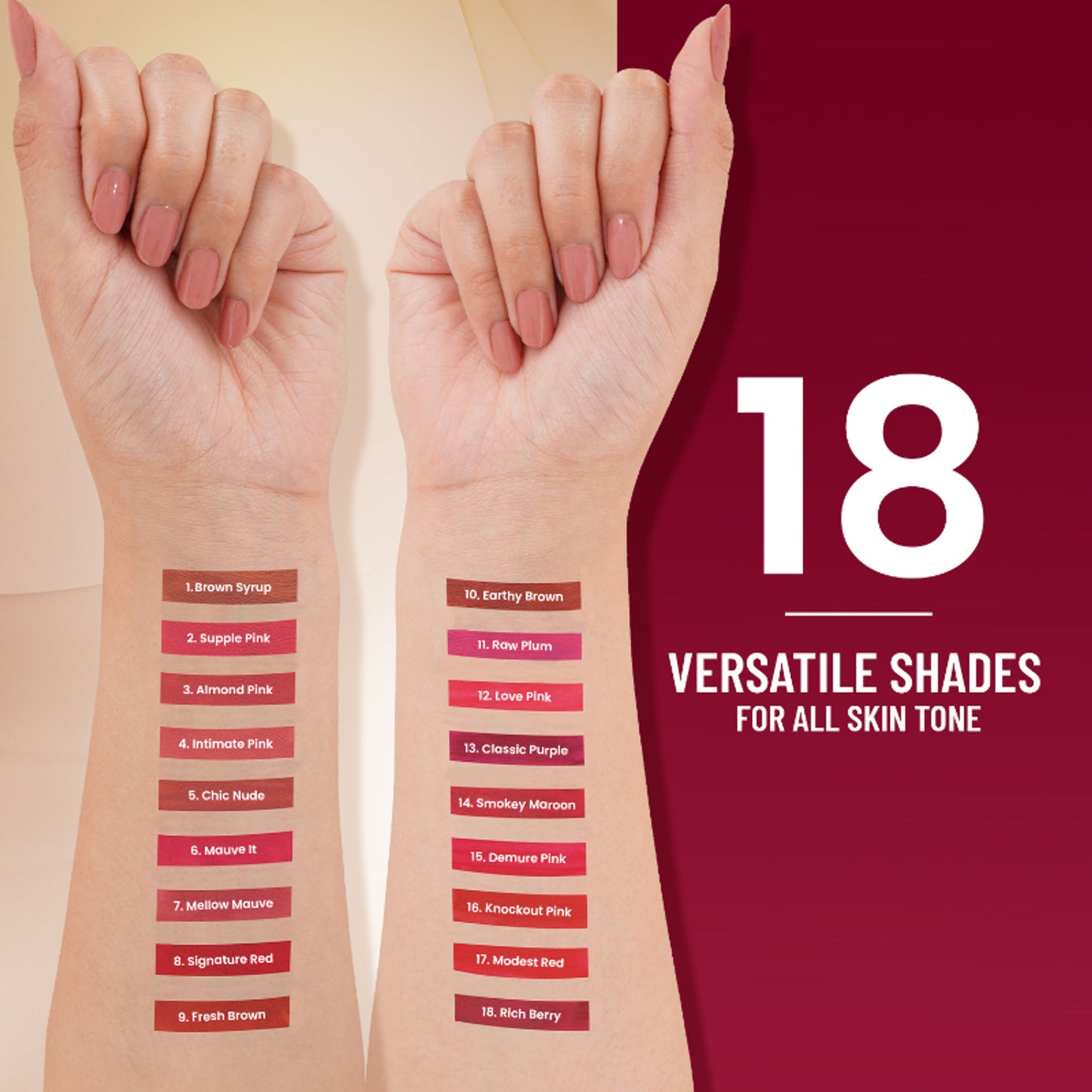 Swiss Beauty Stay On Matte Liquid Lipstick - 12 Love Pink - Distacart