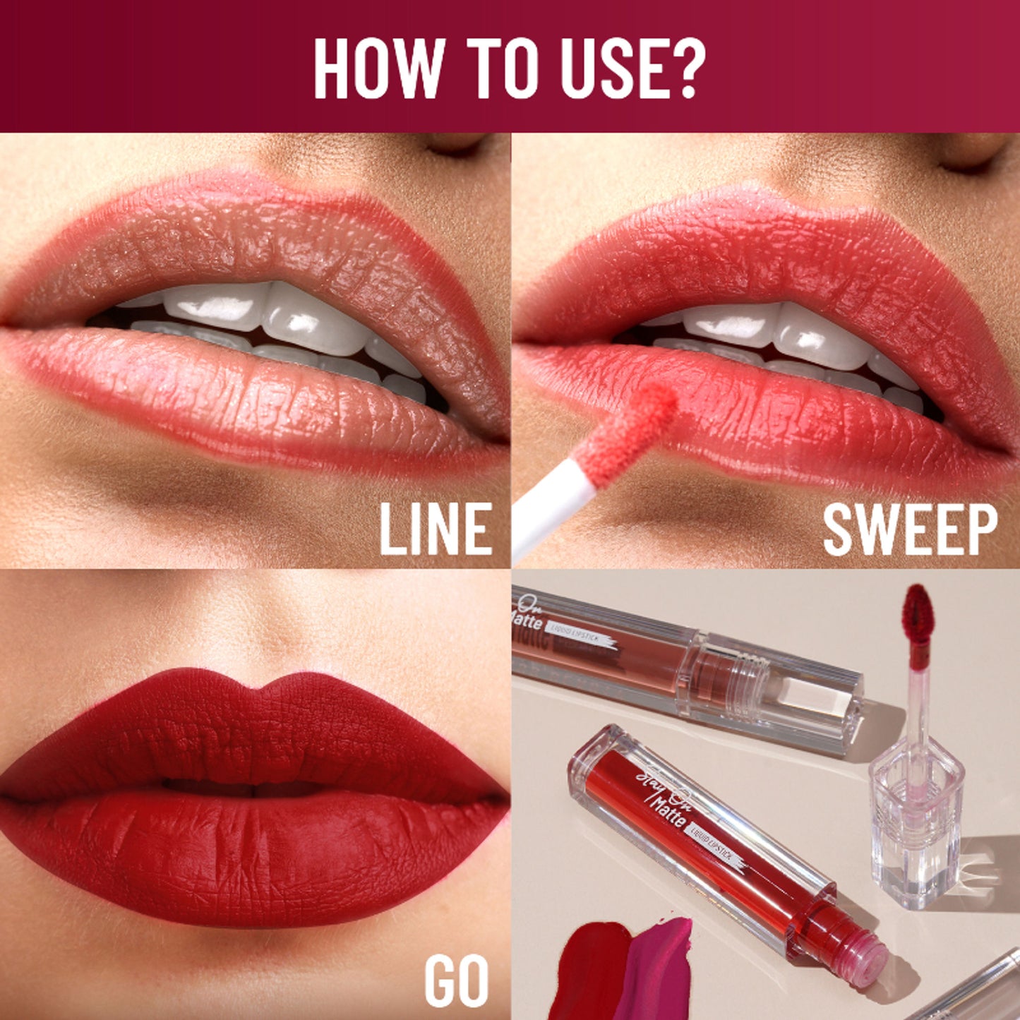 Swiss Beauty Stay On Matte Liquid Lipstick - 12 Love Pink - Distacart