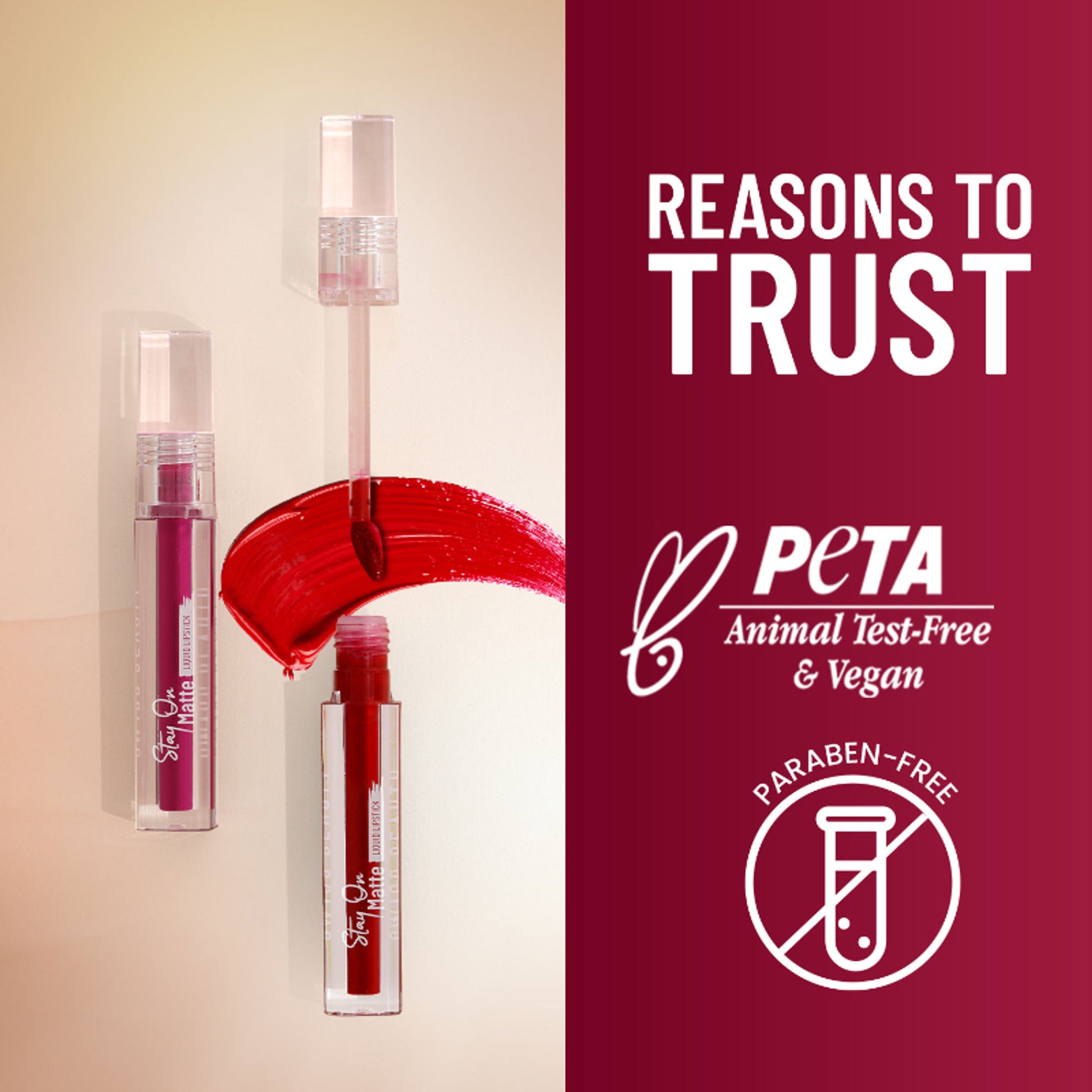 Swiss Beauty Stay On Matte Liquid Lipstick - 12 Love Pink - Distacart