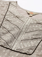 Thumbnail for Anouk Women Grey Ethnic Motifs Printed Kurta with Trousers & With Dupatta - Distacart