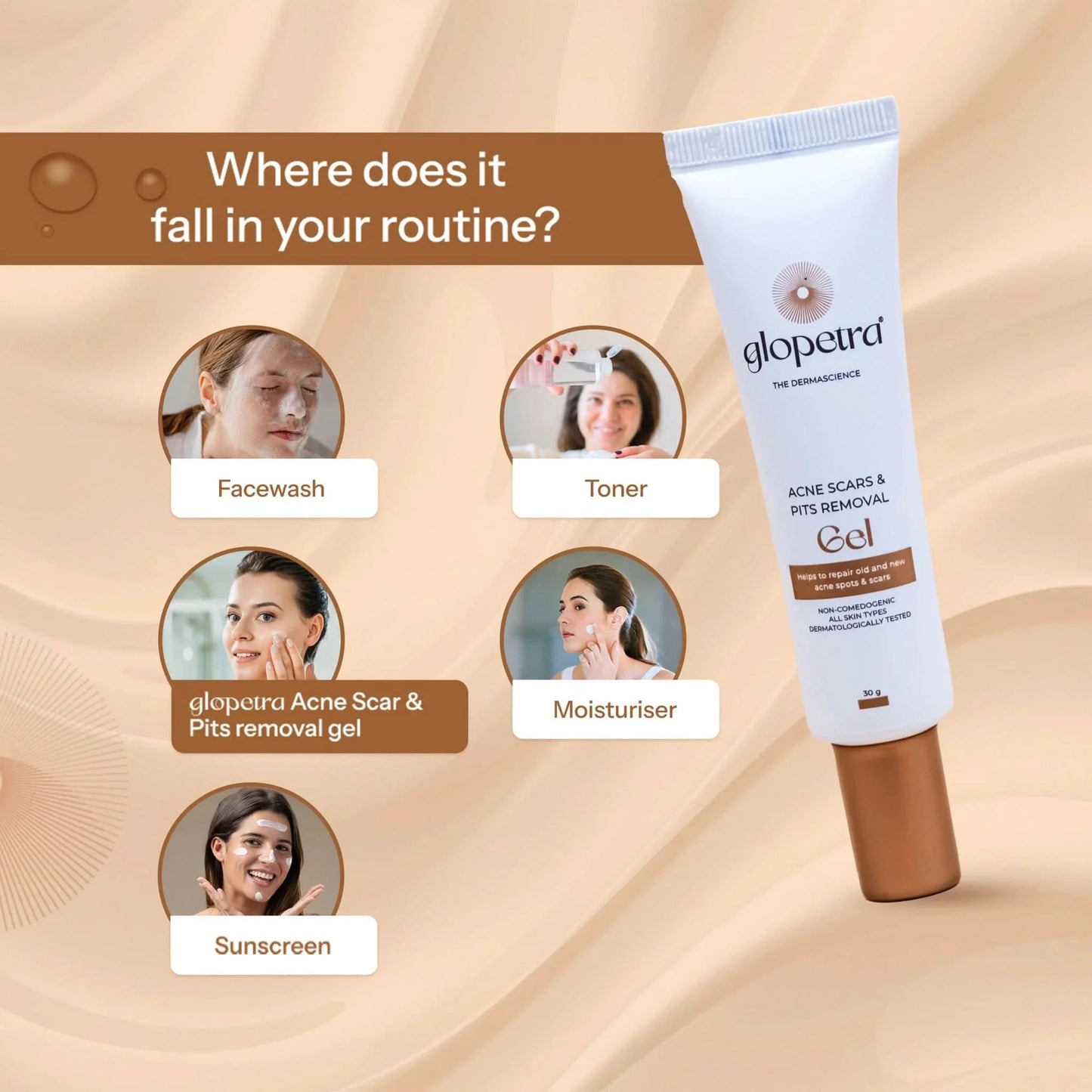 Glopetra Acne Scars & Pits Removal Gel - Dista