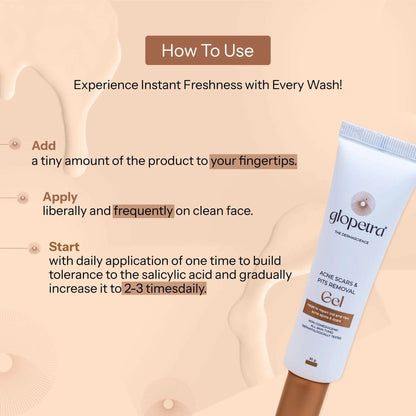 Glopetra Acne Scars & Pits Removal Gel - Dista