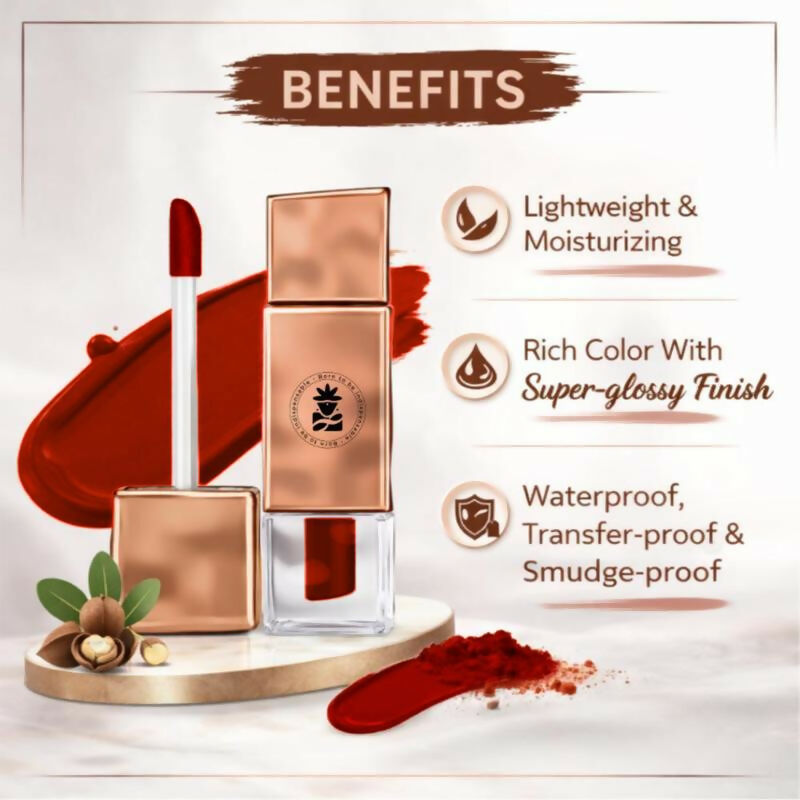 BOBI Velvet Matte Liquid Lipstick, Shade_6 RUSH - Dista