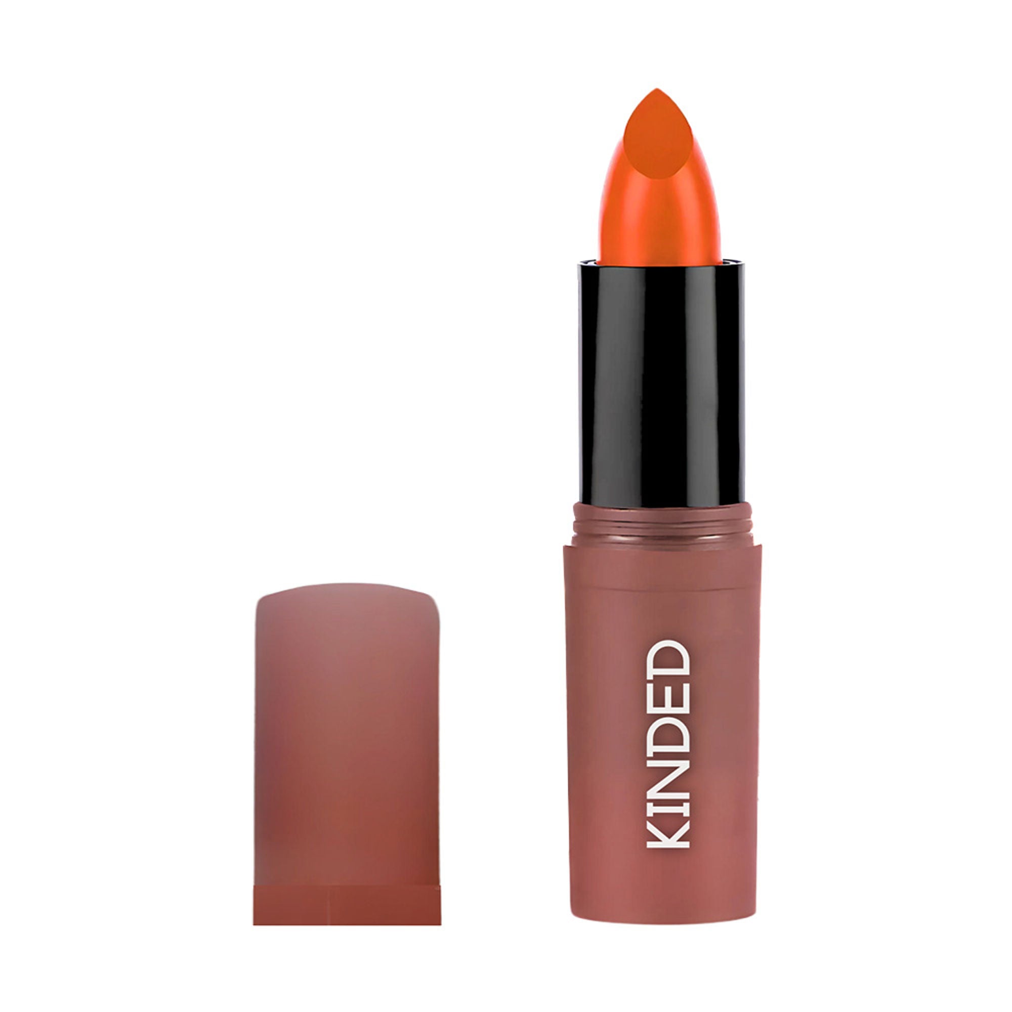 kinded satin saga bullet creamy lipstick with satin finish vitamin e 08 sunkissed orange