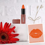 Thumbnail for kinded satin saga bullet creamy lipstick with satin finish vitamin e 08 sunkissed orange