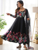 Thumbnail for Kalini Women Floral Printed Regular Kurta with Trousers & With Dupatta - Distacart