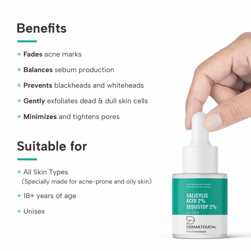 Dermatouch Salicylic Acid 2% Sebustop 2% Face Serum - Distacart