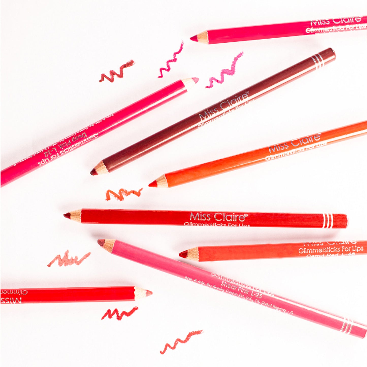 Miss Claire Glimmersticks For Lips - Deep Maroon L-16 - Distacart