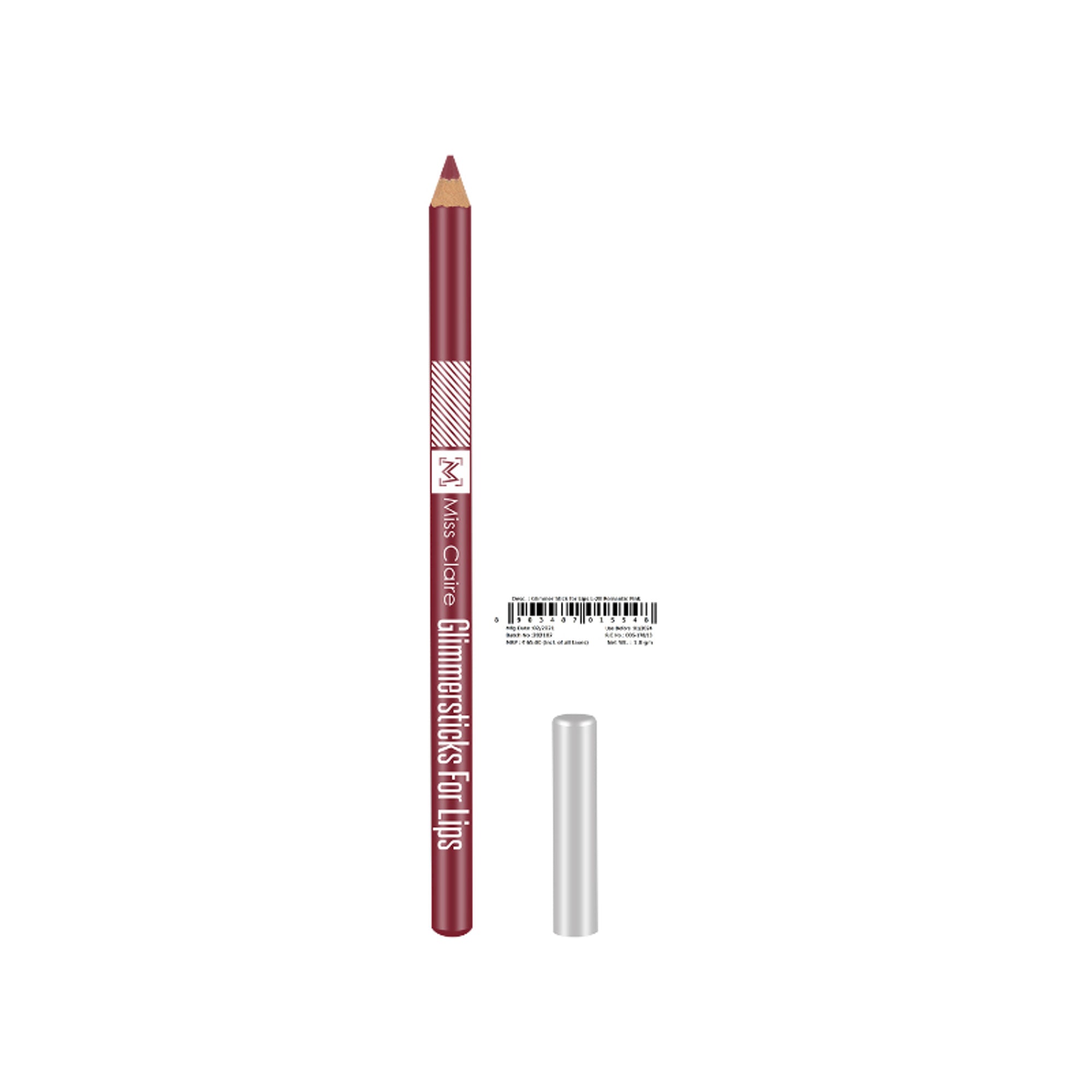 Miss Claire Glimmersticks For Lips - Romantic Pink L-28