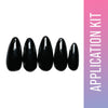 SOEZI Black Beauty Reusable Press On Nails - Application Kit