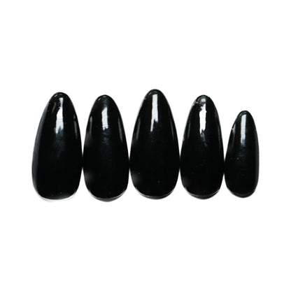 SOEZI Black Beauty Reusable Press On Nails - Application Kit - Distacart