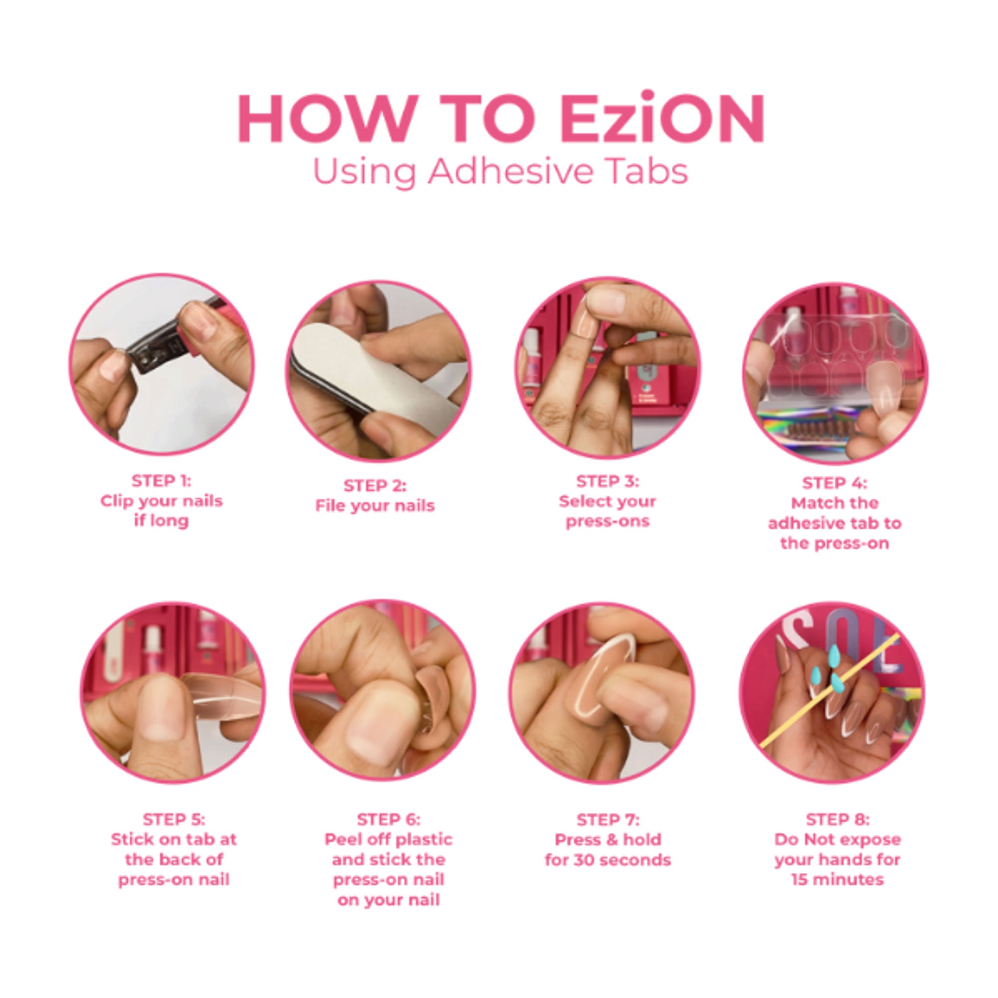 SOEZI Violet Victory Reusable Press On Nails - Application Kit