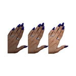 Thumbnail for SOEZI Ballsy Blues Reusable Press On Nails - Ready To Wear Kit - Distacart