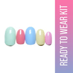 Thumbnail for SOEZI Colorful And Confused Reusable Press On Nails - Ready To Wear Kit