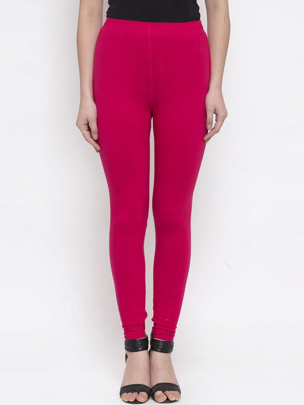 TAG 7 Women Pack Of 2 Solid Churidar-Length Leggings - Distacart