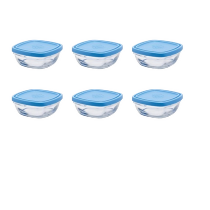 Duralex FreshBox Set of 6 Tempered Glass Container - Distacart