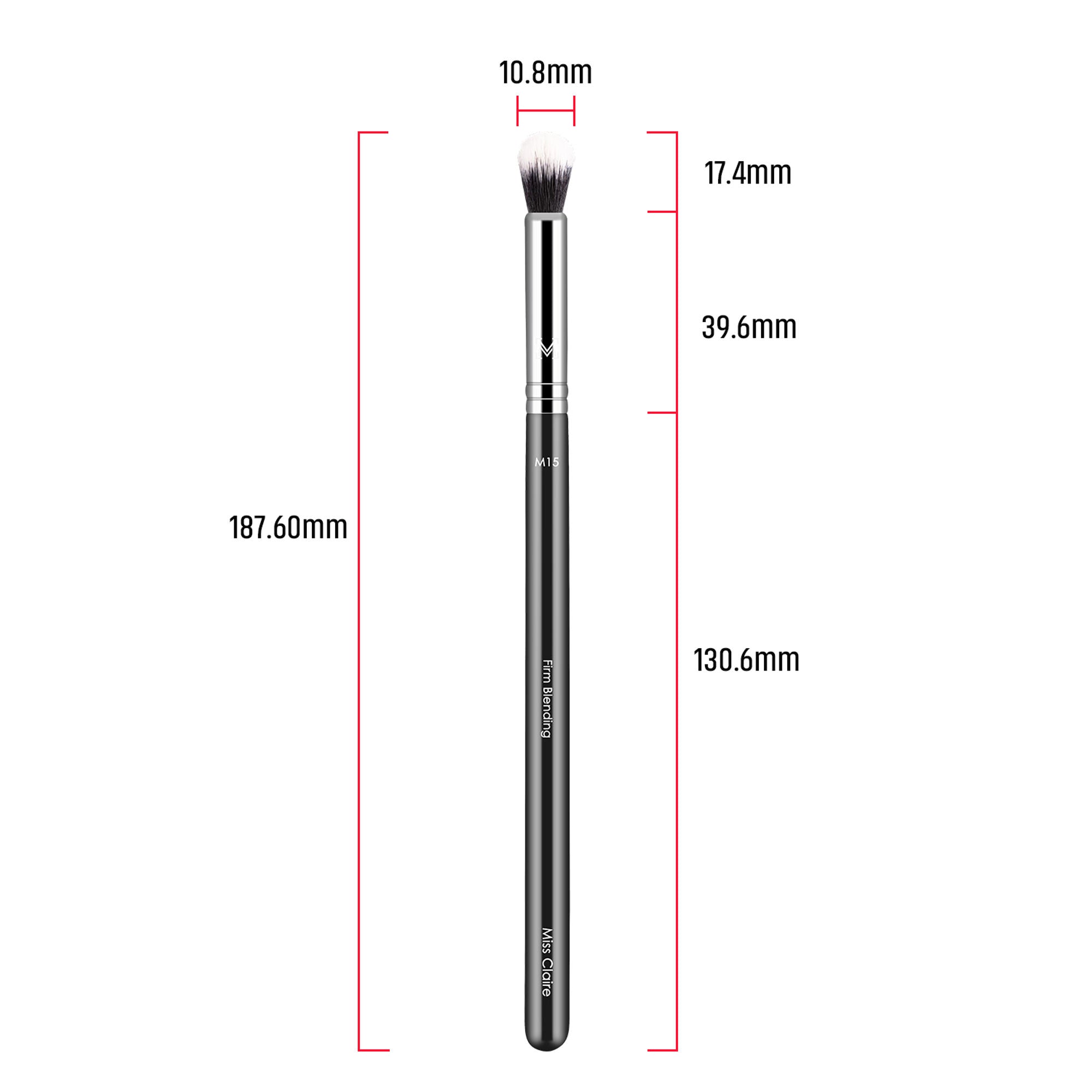 Miss Claire M15 - Firm Blending Brush - Chrome