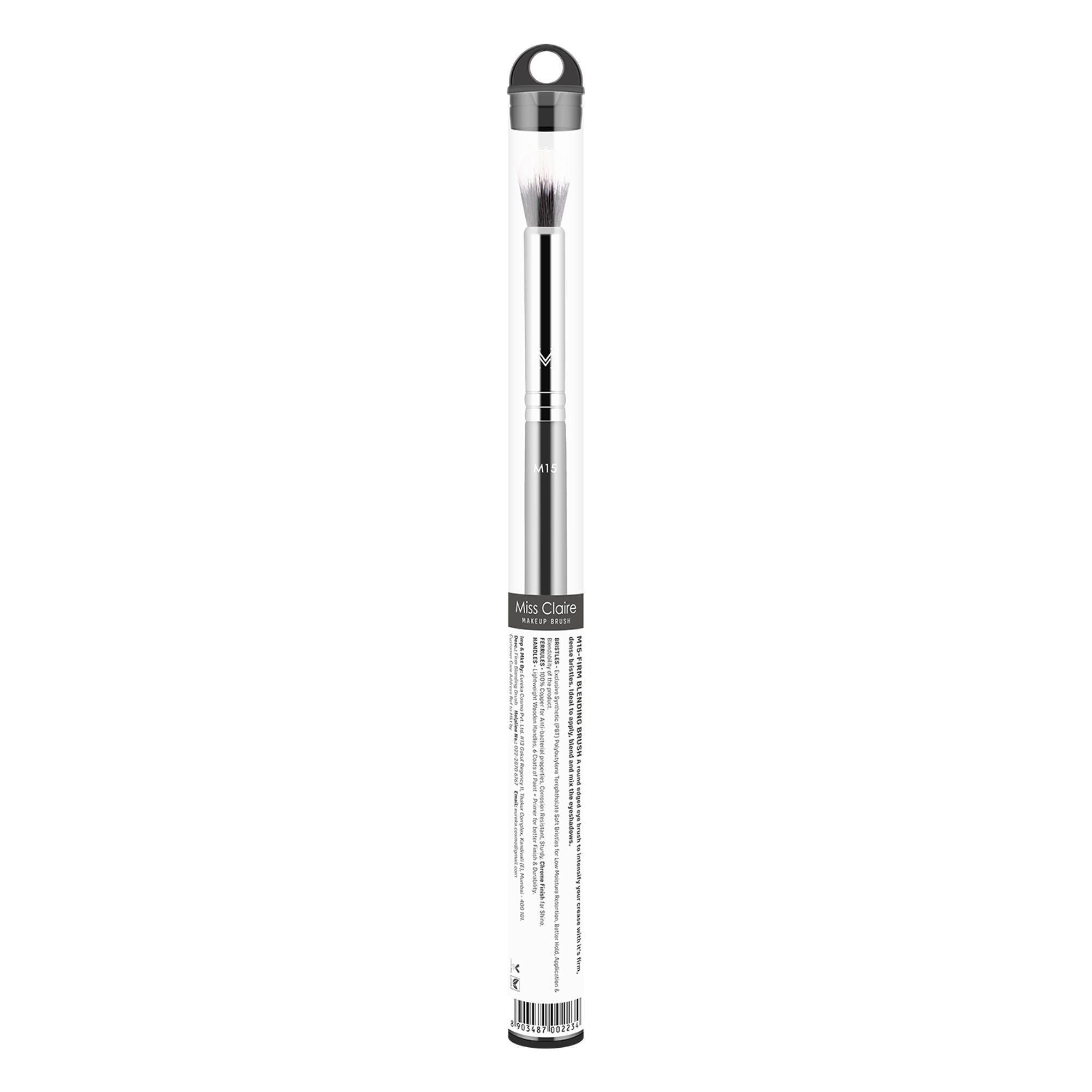 Miss Claire M15 - Firm Blending Brush - Chrome
