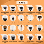 Thumbnail for Miss Claire M15 - Firm Blending Brush - Chrome