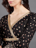 Thumbnail for Aks Floral Printed Angrakha A-Line Kurta - Distacart