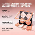 Thumbnail for Makeup Revolution Highlighter Cheek Kit - Take A Breather