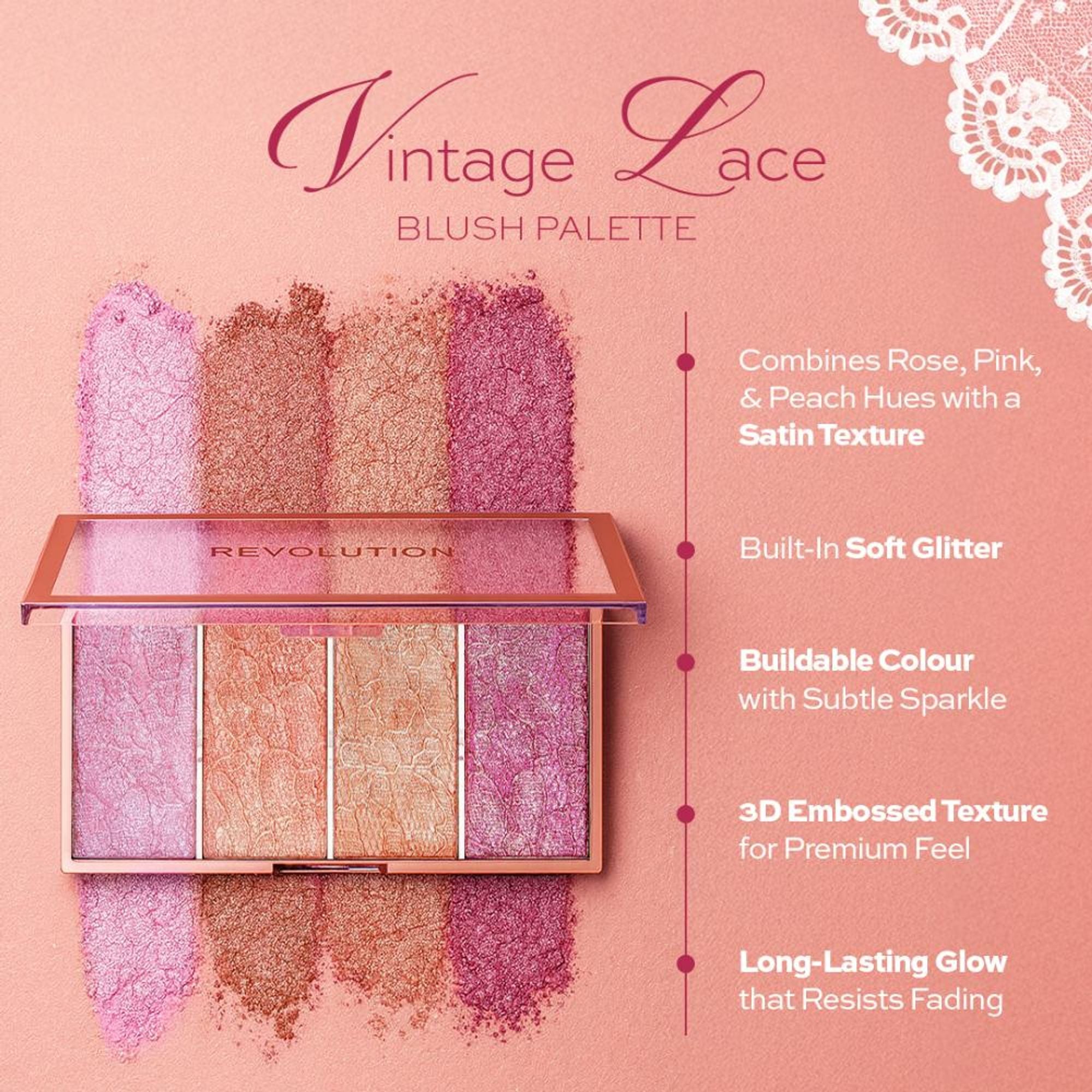 Makeup Revolution Vintage Lace Blush Palette