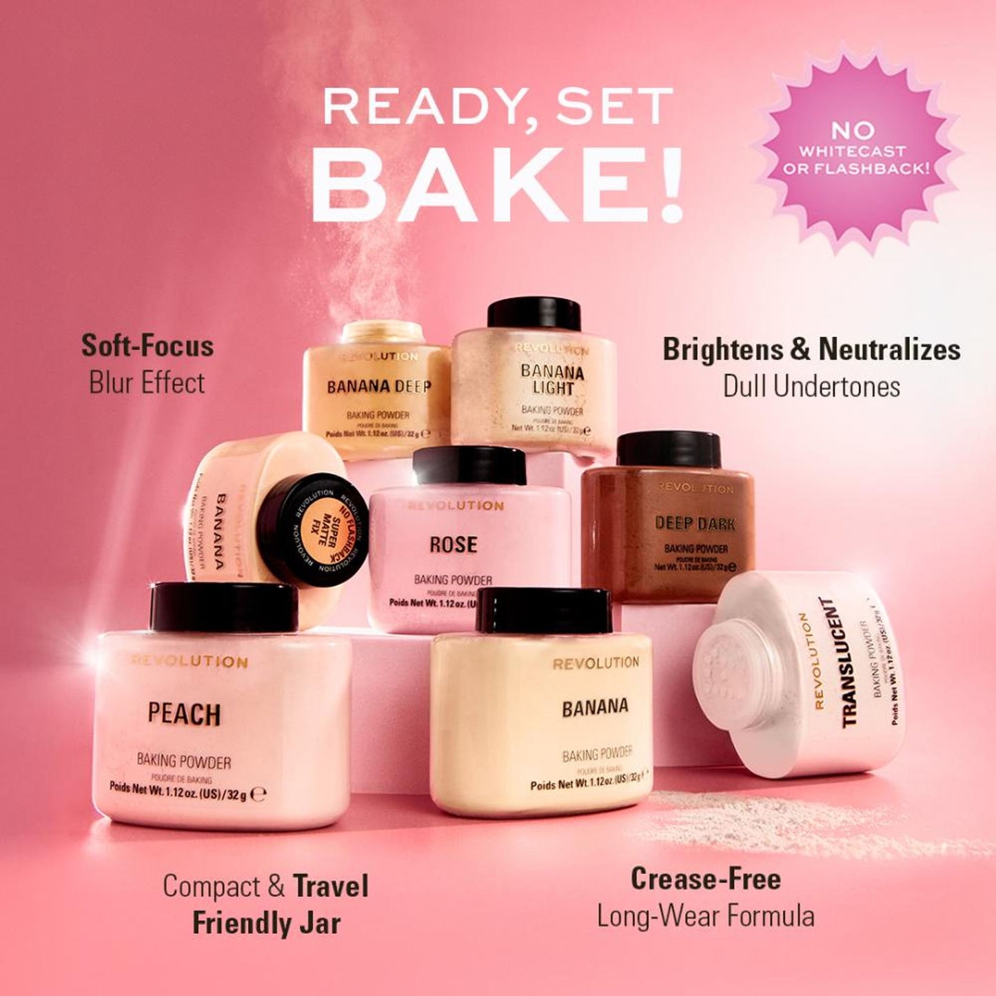 Makeup Revolution Banana Deep Loose Baking Powder - Distacart