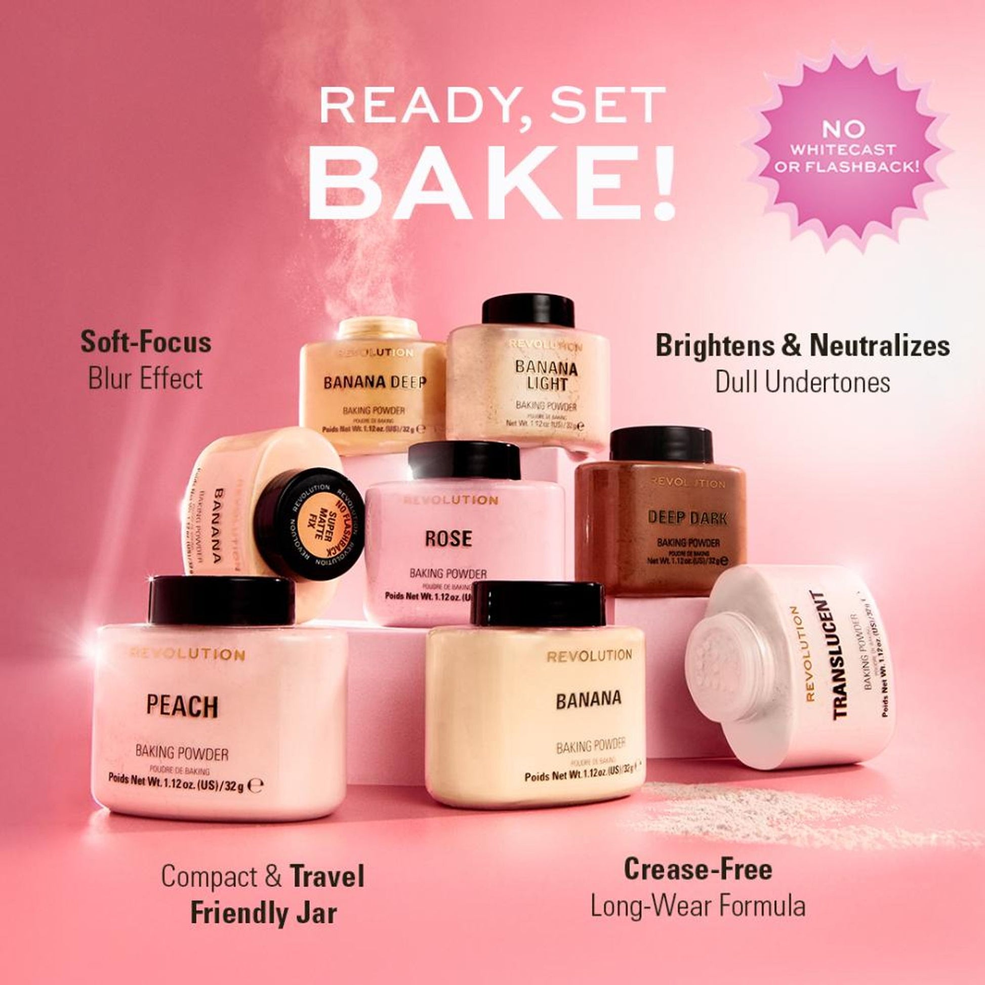 Makeup Revolution Banana Deep Loose Baking Powder - Distacart