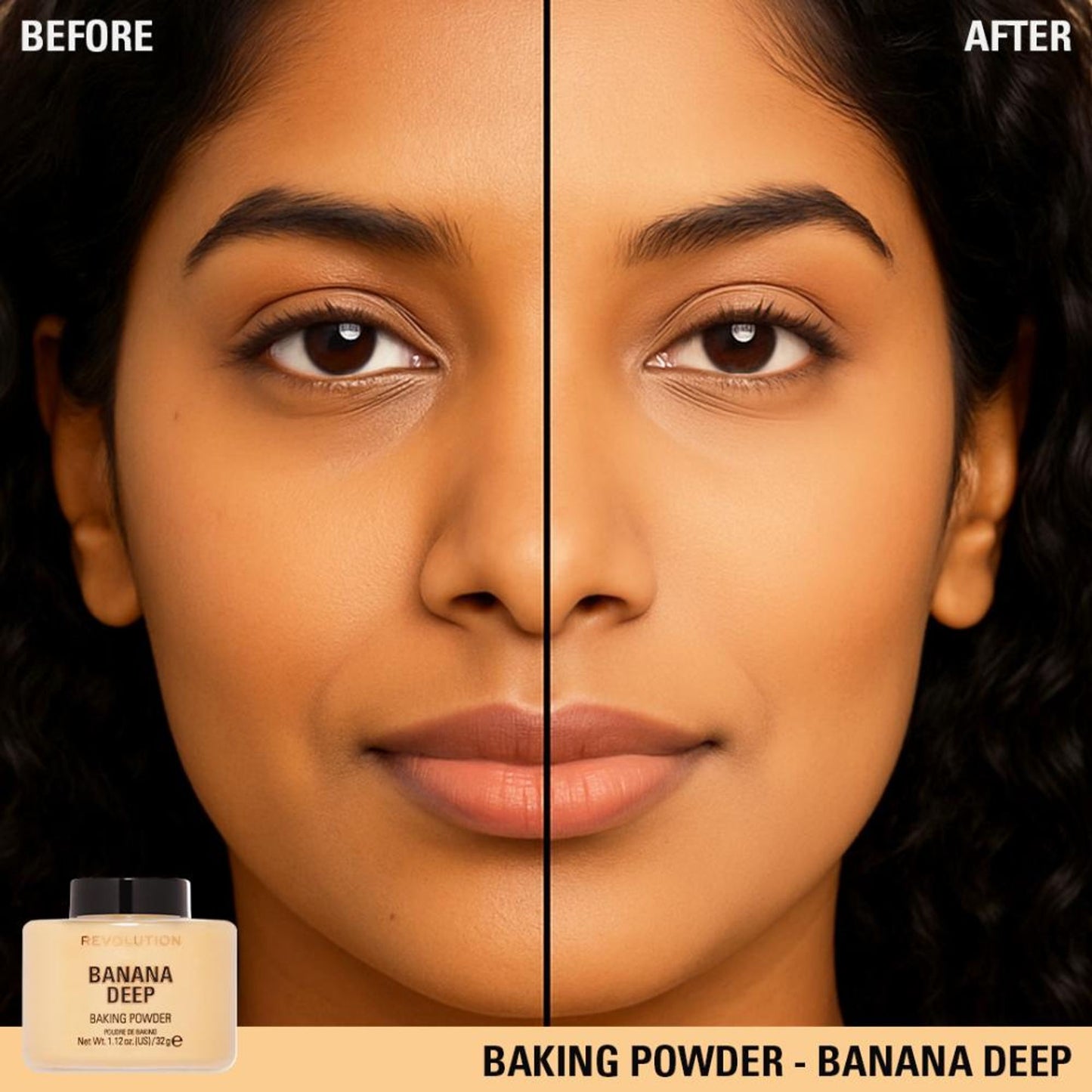 Makeup Revolution Banana Deep Loose Baking Powder - Distacart