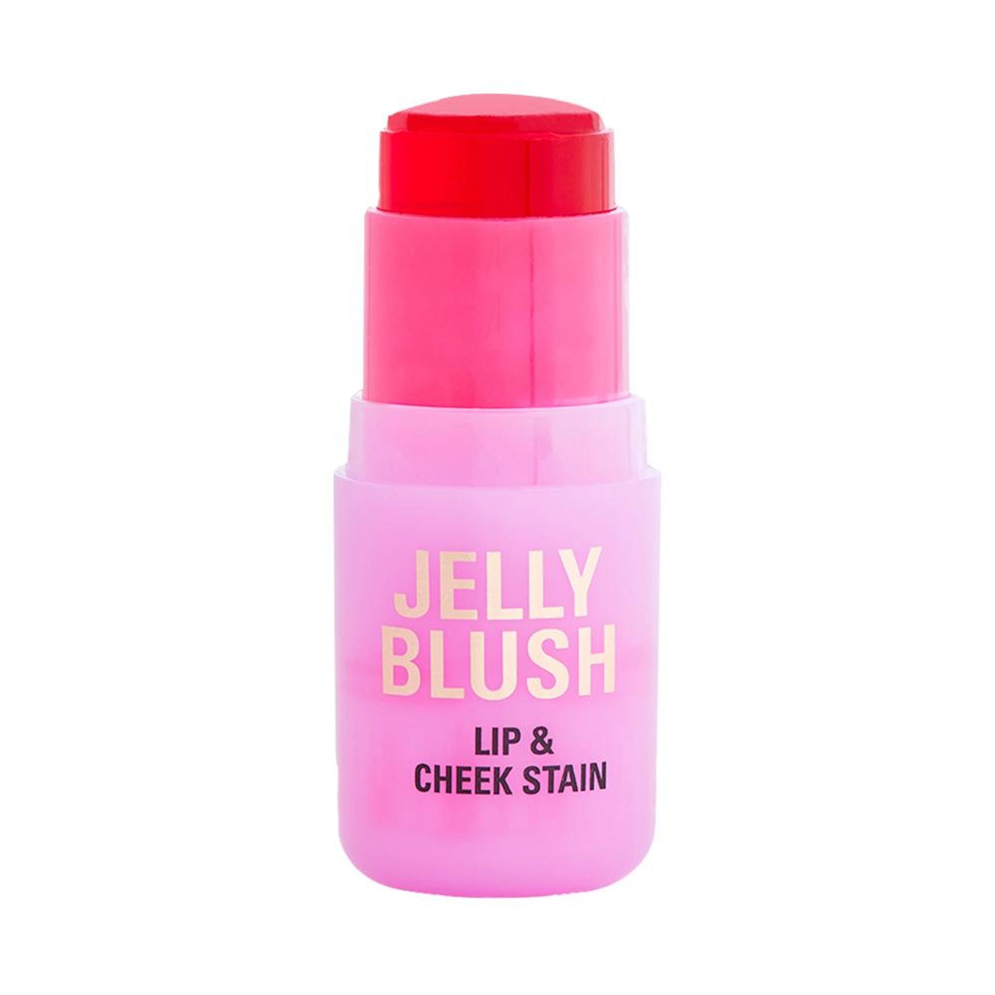 Makeup Revolution Jelly Blush Stick Lip and Cheek Stain - Strawberry Pink - Distacart