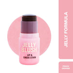 Thumbnail for Makeup Revolution Jelly Blush Stick Lip and Cheek Stain - Peach Orange