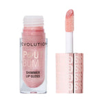 Thumbnail for Makeup Revolution Pout Bomb Shimmer Lip Gloss - Shine Pink - Distacart