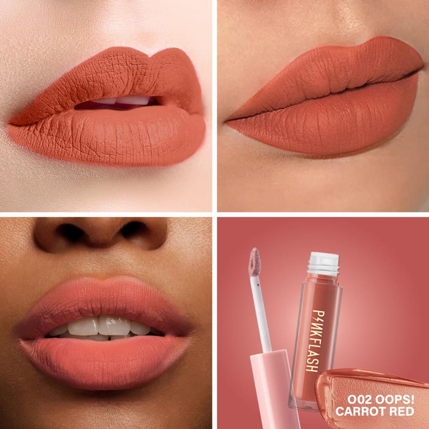 PINKFLASH Melting Matte Lip Cream - O02 Oops - Distacart
