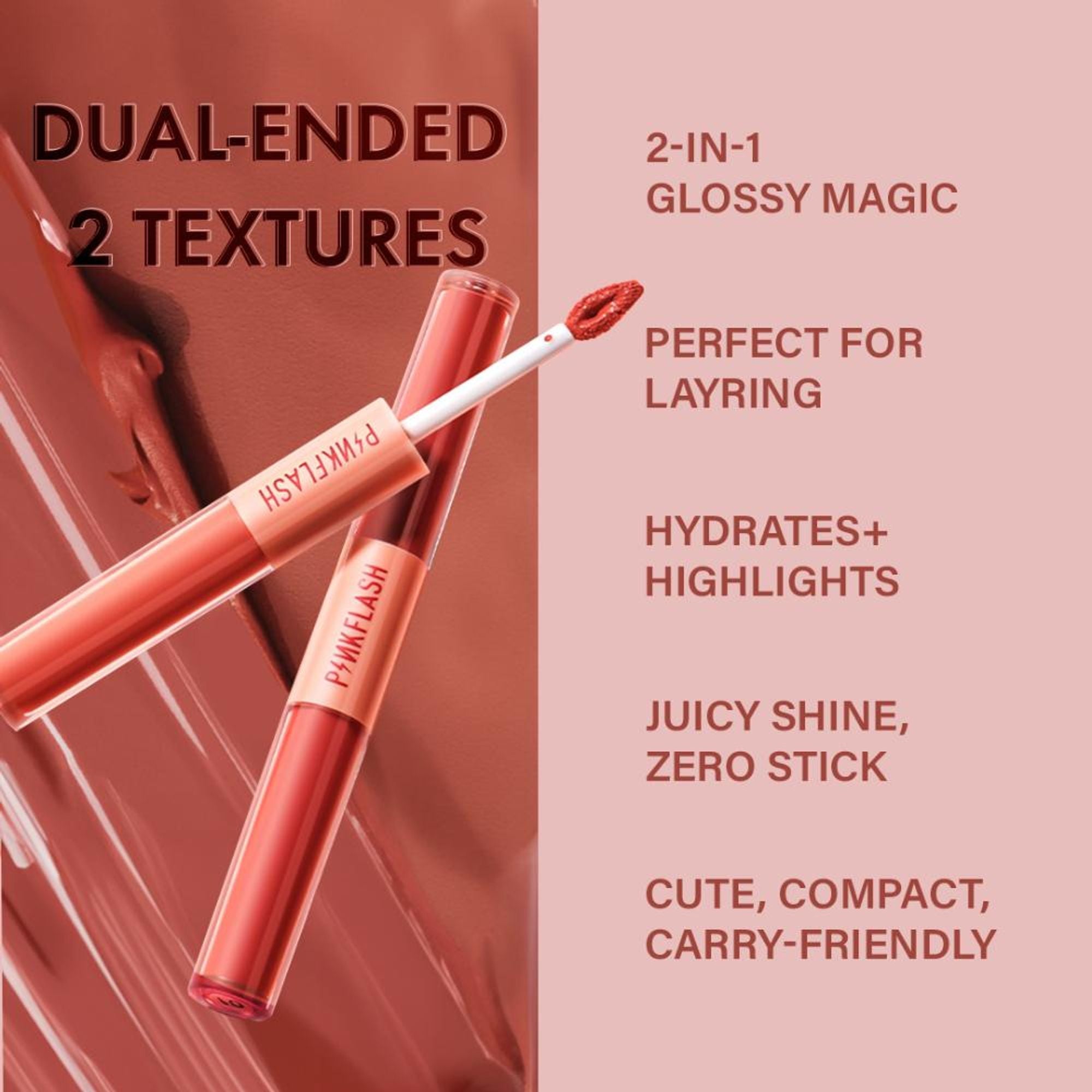 PINKFLASH Duo Lip Gloss - V03 - Distacart
