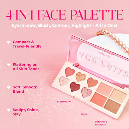 PINKFLASH Multi Face Palette - 02 Strawberry Ice - Distacart