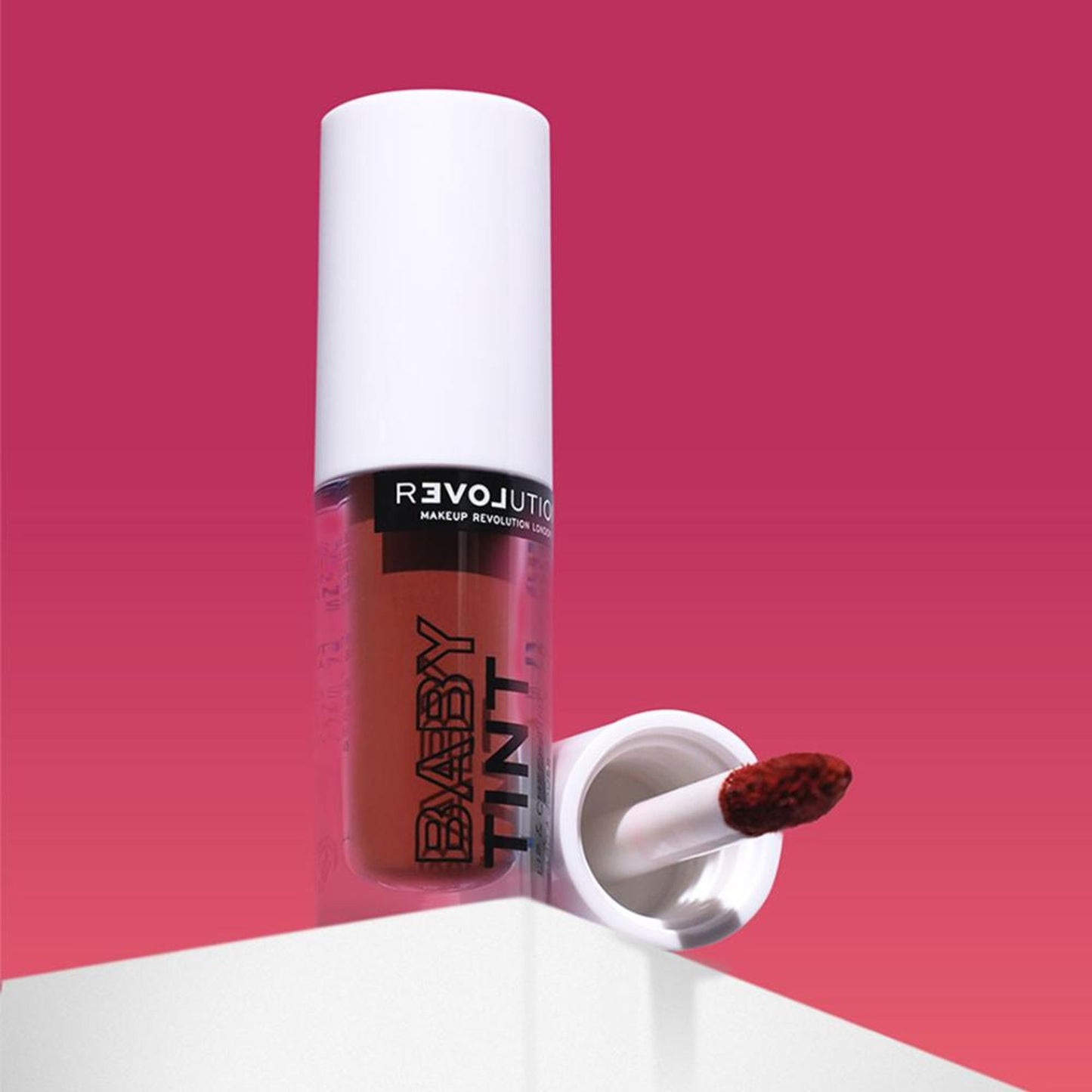 Makeup Revolution Relove Baby Lip & Cheek Tint - Long Lasting - Soft & Glowy Finish - Rose - Distacart