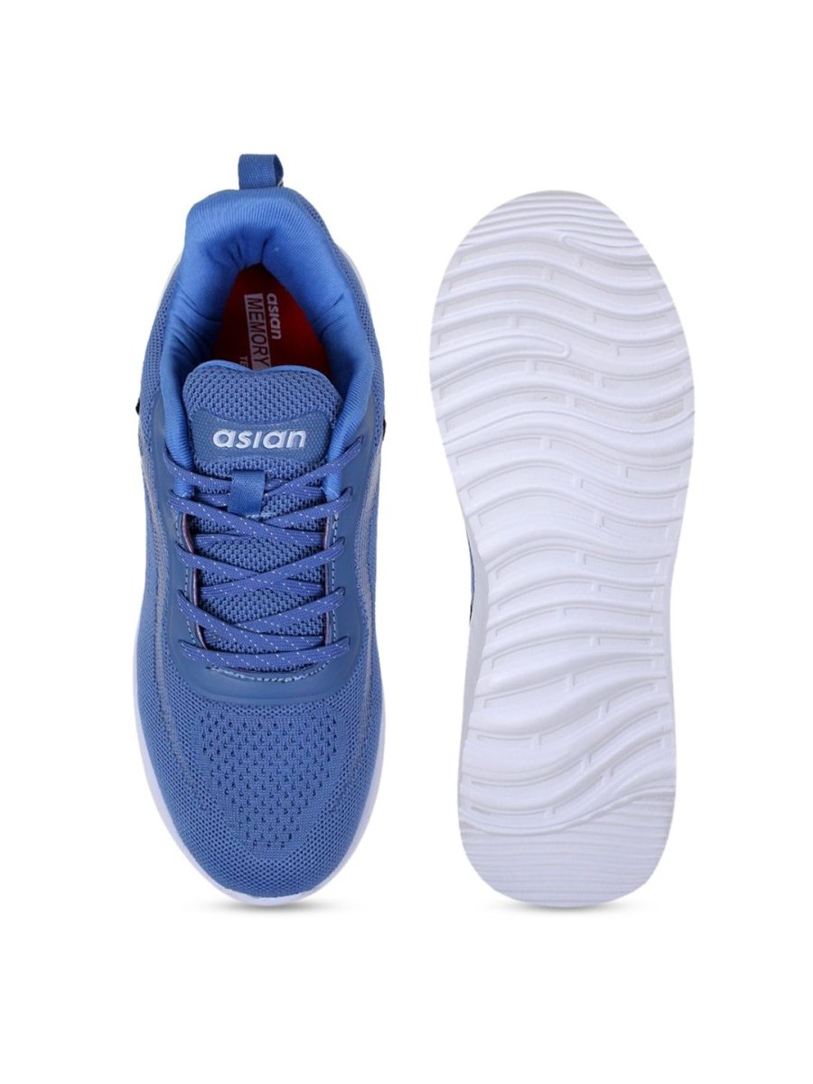 ASIAN Men Blue Woven Design Sneakers