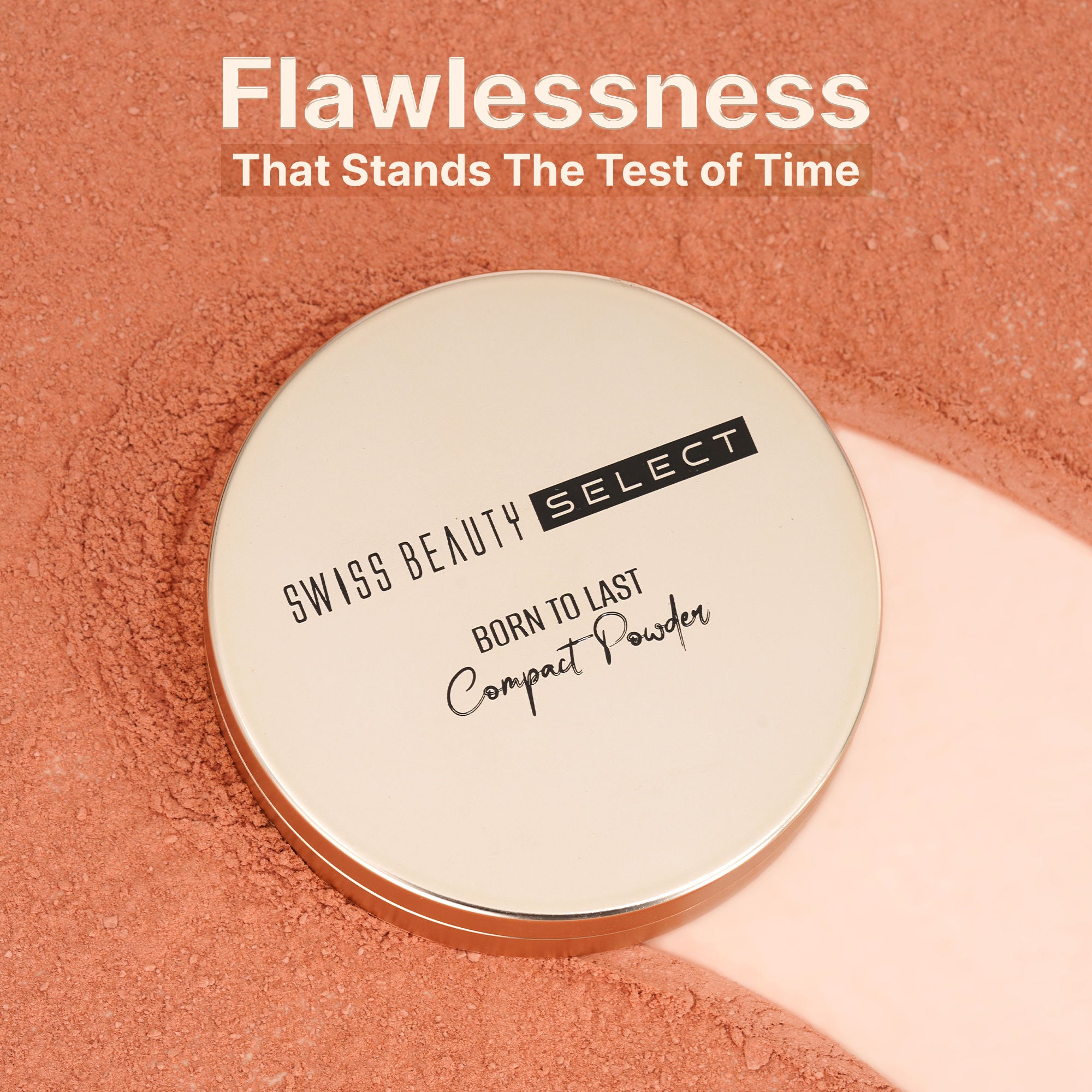 Swiss Beauty Born To Last 3-In-1 Skin Perfection Compact With Vitamin E - 4. Bronze Dusk - Distacart