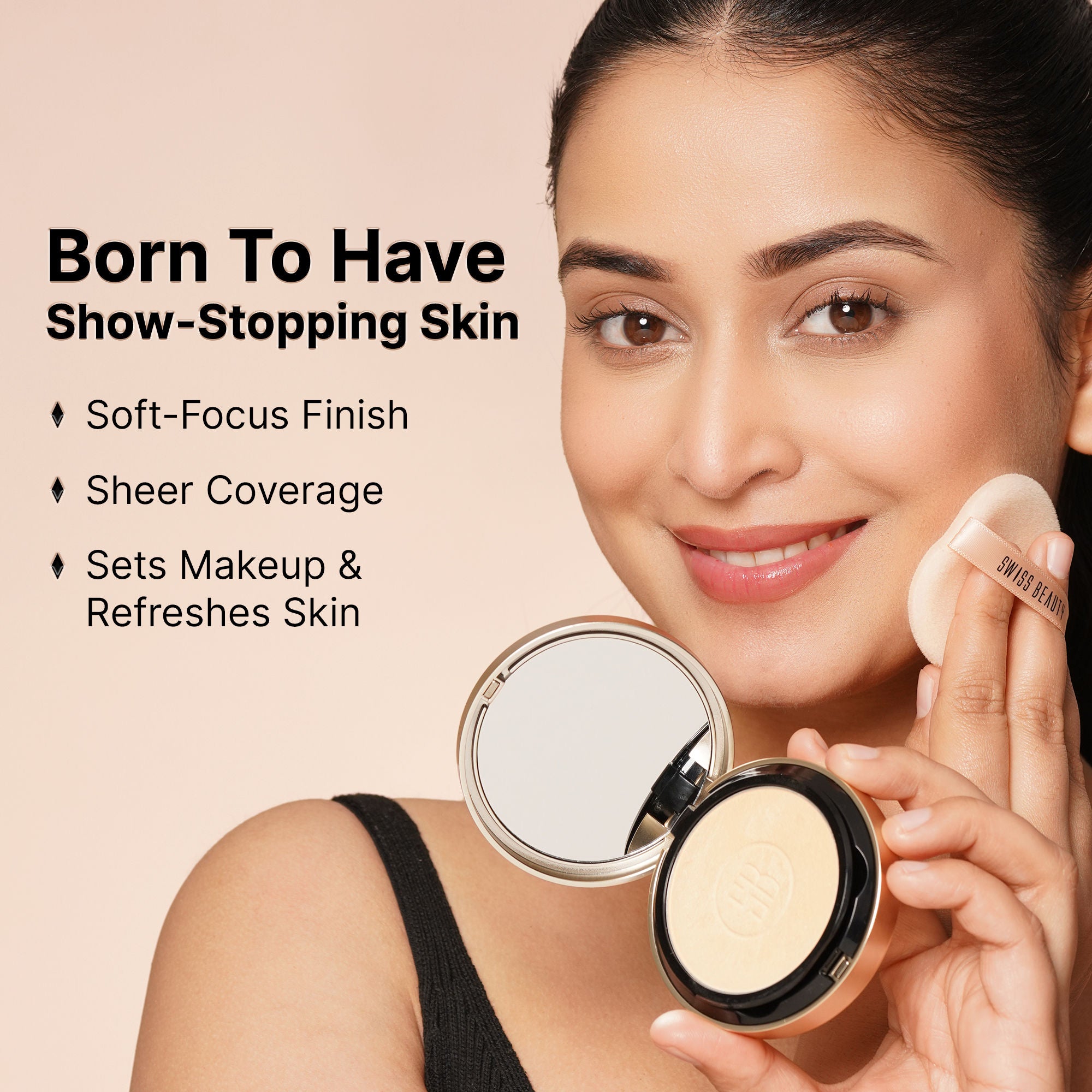 Swiss Beauty Born To Last 3-In-1 Skin Perfection Compact With Vitamin E - 4. Bronze Dusk - Distacart
