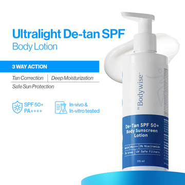 Be Bodywise De-Tan SPF 50+ Body Sunscreen Lotion PA++++