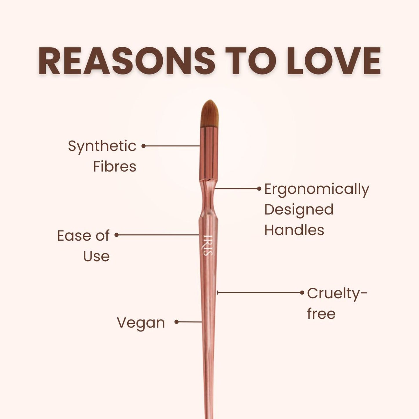 IRIS COSMETICS Luminous HD Precision Highlight Brush - Distacart