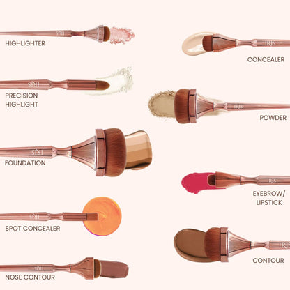 IRIS COSMETICS Luminous HD Precision Highlight Brush - Distacart