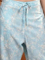 Thumbnail for Vishudh Women Floral Embroidered Regular Thread Work Kurta with Trousers & With Dupatta - Distacart