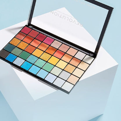 Makeup Revolution Maxi Reloaded Eyeshadow Palette - 45 Shades-Shimmer & Easy Blendable - Big Shot - Distacart