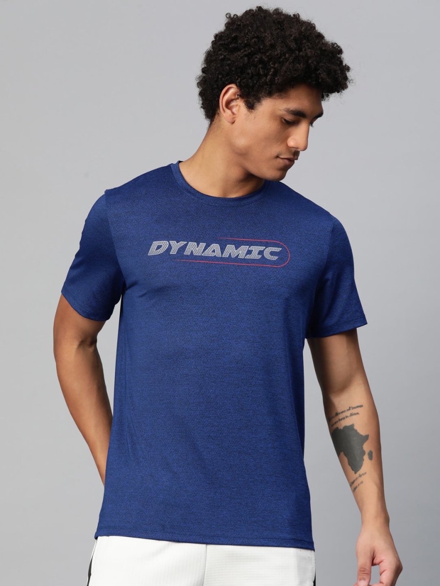 Alcis Typography Printed Anti Static Slim Fit T-shirt - Distacart